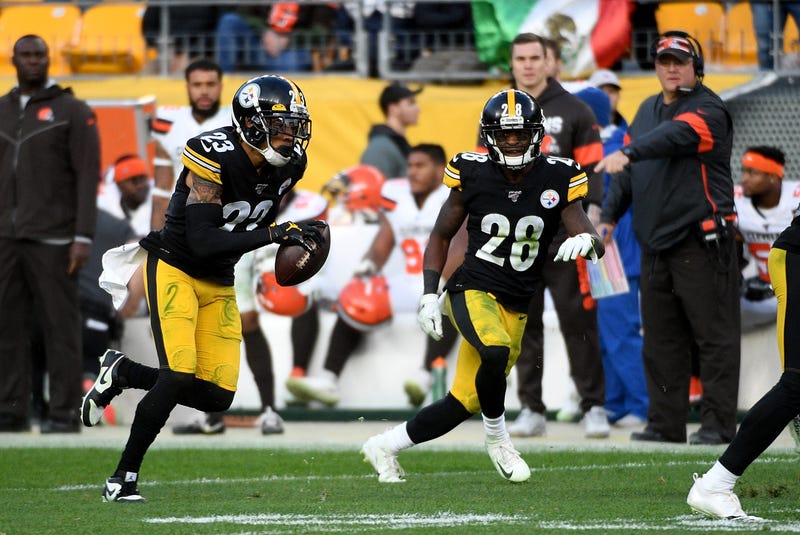 Joe Haden Baker Mayfield interception Cleveland Browns Pittsburgh Steelers