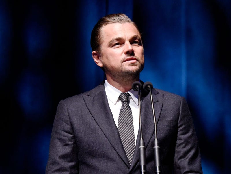 Leonardo DiCaprio speaks onstage during SAG-AFTRA Foundation's 4th Annual Patron of the Artists Awards at Wallis Annenberg Center for the Performing Arts on November 07, 2019 in Beverly Hills, California.