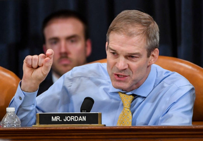 WASHINGTON, DC - DECEMBER 12: Representative Jim Jordan (R-OH) makes remarks during a House Judiciary Committee markup of Articles of Impeachment against President Donald Trump at the Longworth House Office Building on December 12, 2019 in Washington, DC.