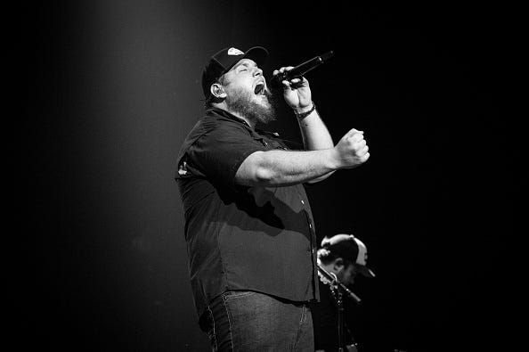 Luke Combs B&W