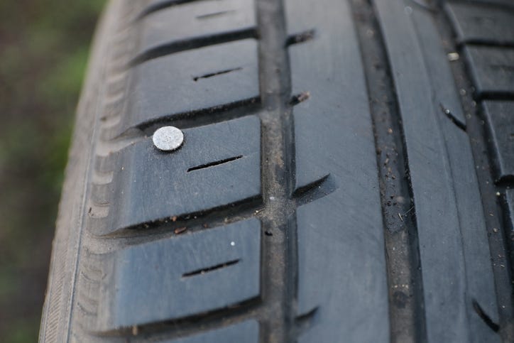Nail In Tire
