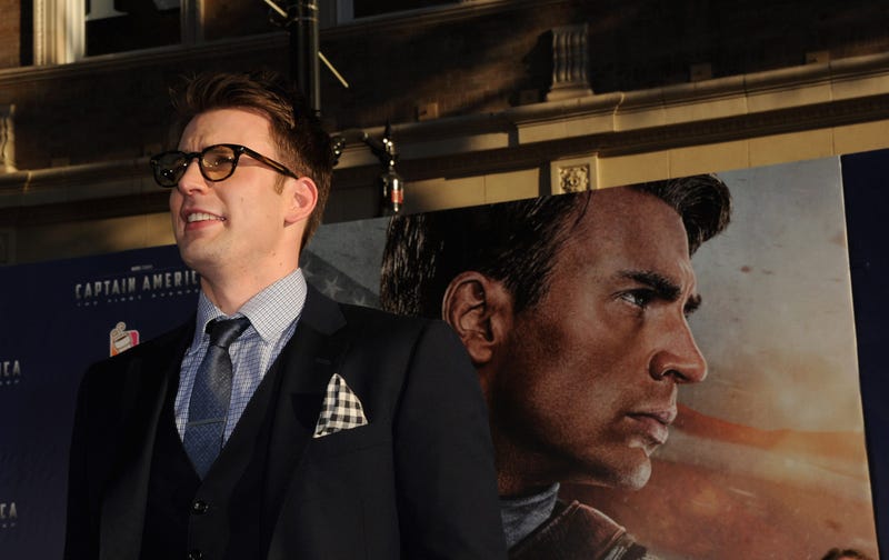 Chris Evans At The 'Captain America: The First Avenger' Premiere  