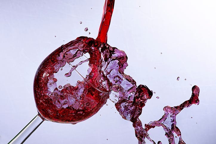 wine spill