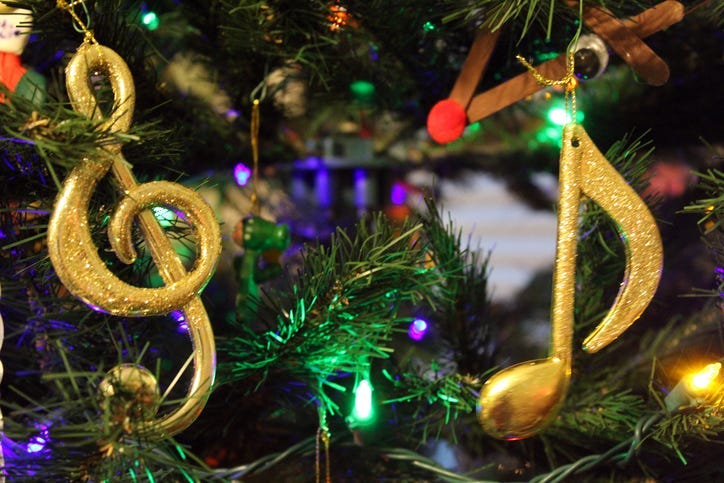 Christmas music symbol