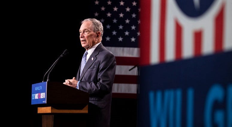 Bloomberg's debut in the Nevada debate