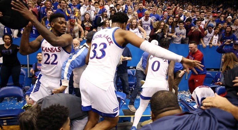 KU, KSU suspensions handed down after brawl