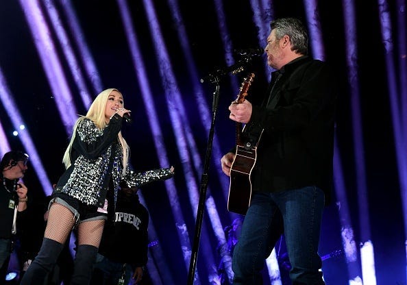 Gwen Stefani and Blake Shelton