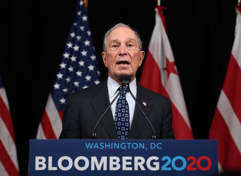 WASHINGTON, DC - JANUARY 30: Democratic presidential candidate, former New York City Mayor Michael Bloomberg speaks about affordable housing during a campaign event where he received an endorsement from District of Columbia Mayor, Muriel Bowser, on Januar
