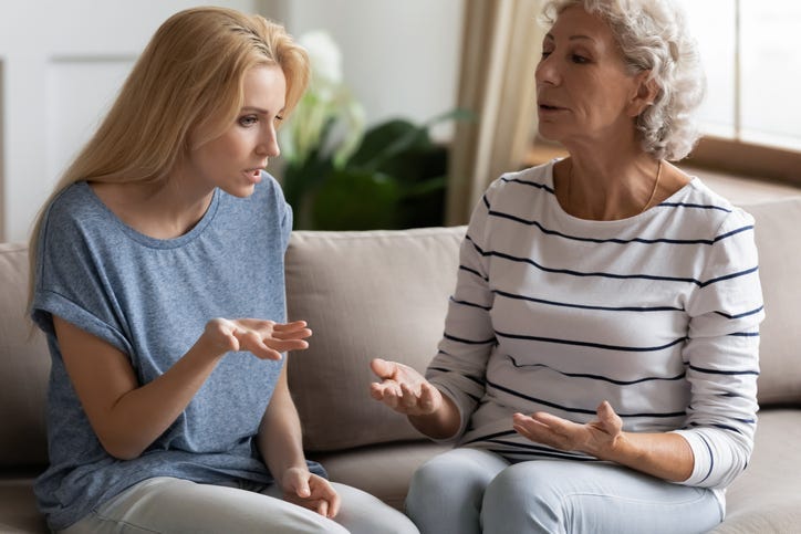 Mother and Daughter Arguing