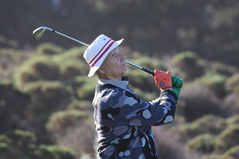 Bill Murray playing golf