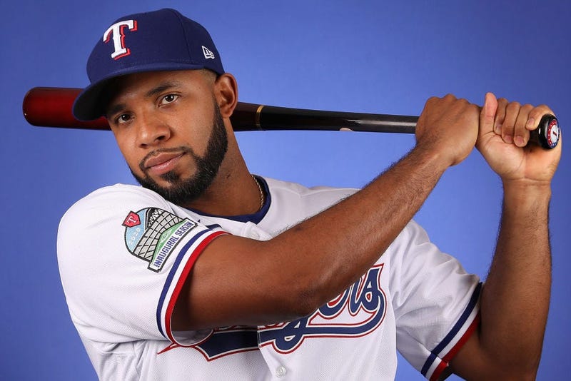Elvis Andrus #1 of the Texas Rangers poses for a portrait during MLB media day on February 19, 2020 in Surprise, Arizona.