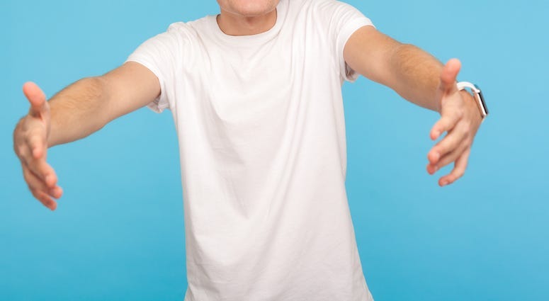 Man, Arms, Hug, Hugging