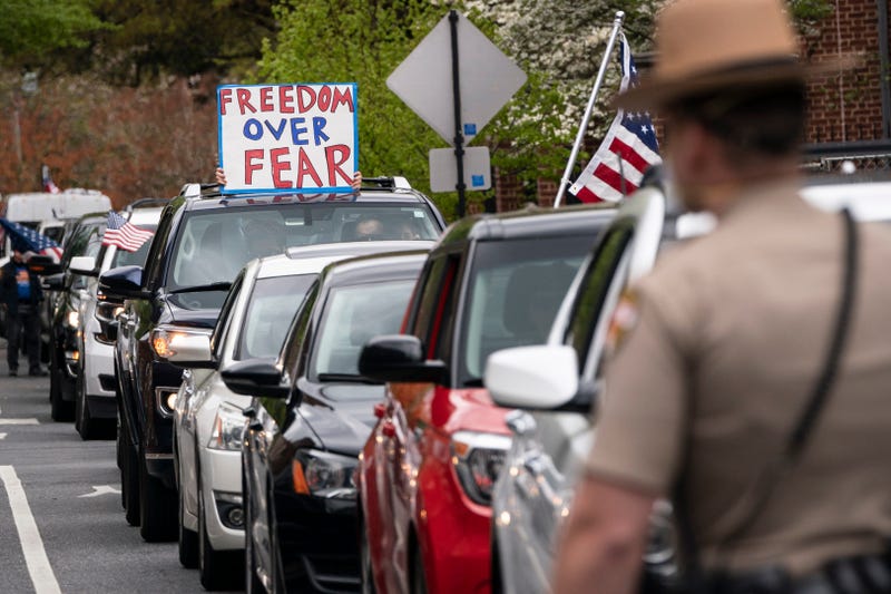 In-vehicle protest in Maryland