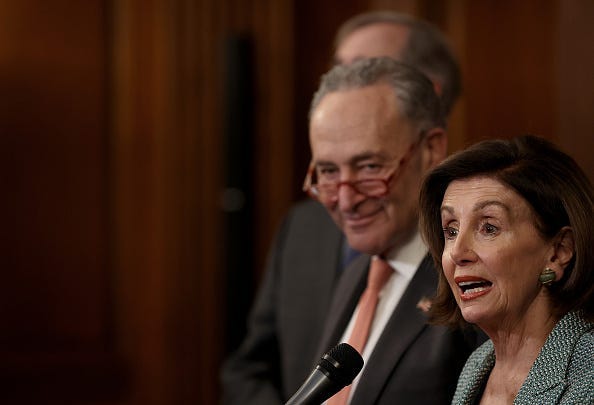 Nancy Pelosi and Chuck Schumer