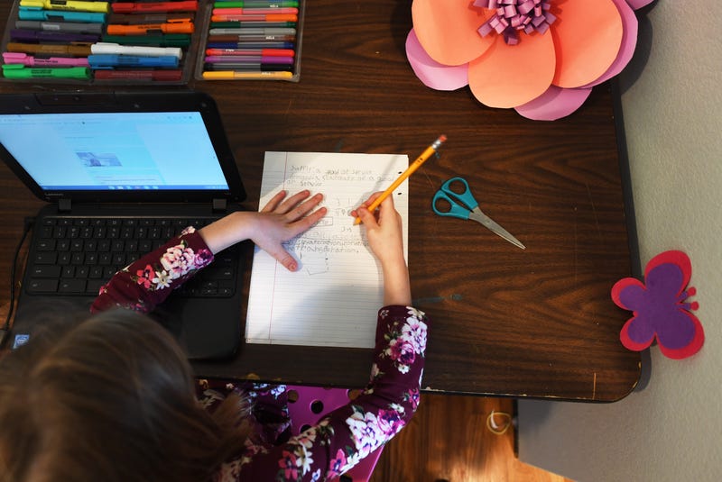 Online school instruction 