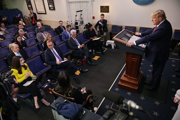 Coronavirus Task Force Briefs Press At White House