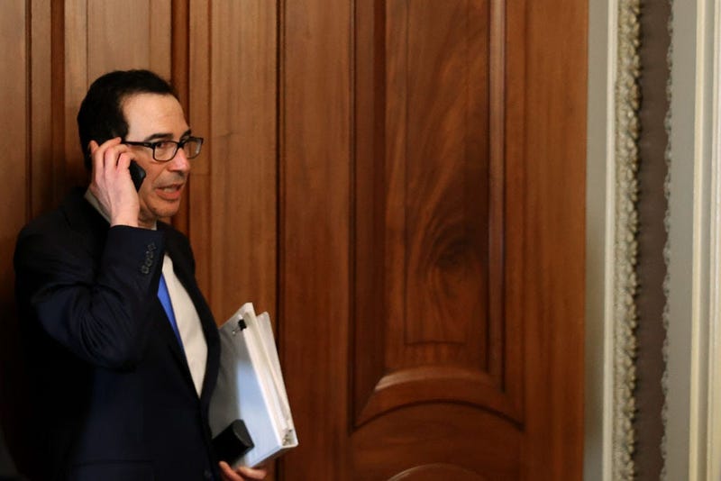 Steve Mnuchin on the phone