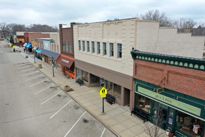 ROCKTON, ILLINOIS - MARCH 24: A normally busy Main Street is deserted as the small businesses that line the business district remain closed after the governor instituted a shelter-in-place order in an attempt to curtail the spread of the coronavirus.