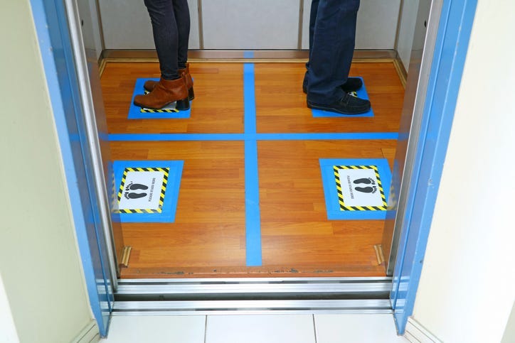 social distancing elevator