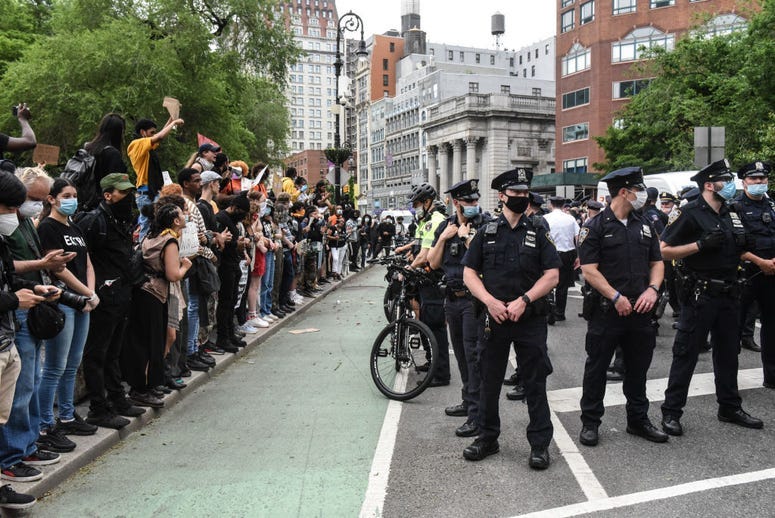 George Floyd protest in Union Square