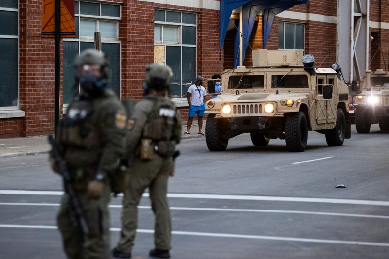 Police, National Guard in Louisville