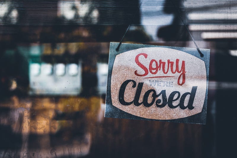 Sorry We're Closed sign