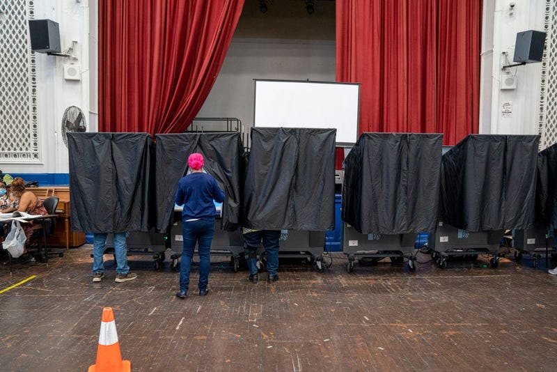 Voters cast ballots in primary elections on June 2, 2020 in Philadelphia, Pennsylvania.