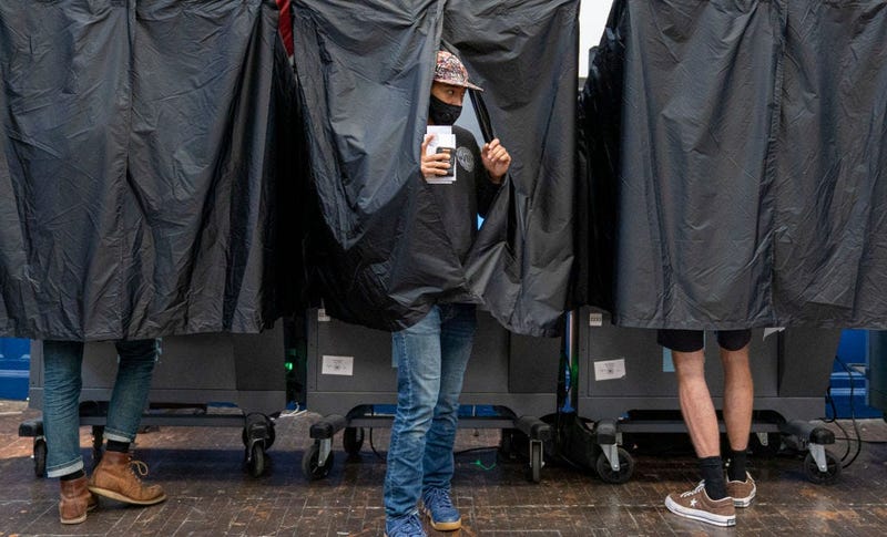 Voters cast ballots in primary elections on June 2, 2020 in Philadelphia, Pennsylvania.
