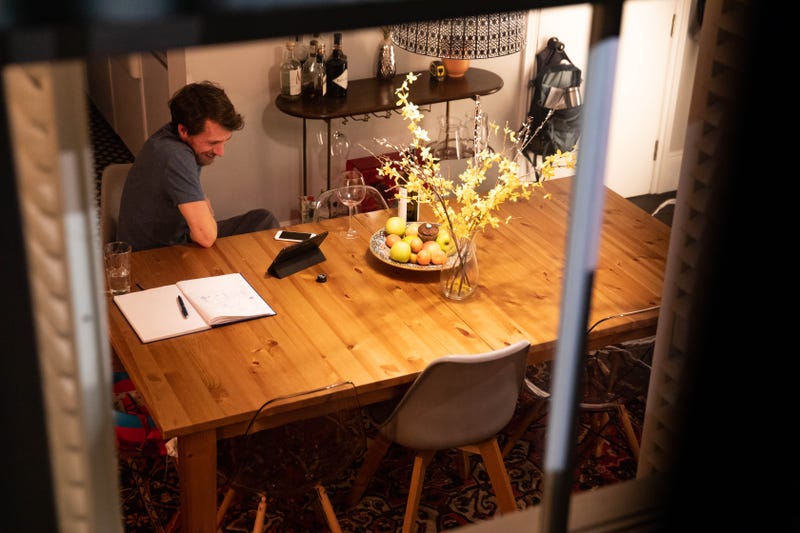 LONDON, ENGLAND - APRIL 04: A man who didn't want to be named watches Netflix in his home on April 04, 2020 in London, England.