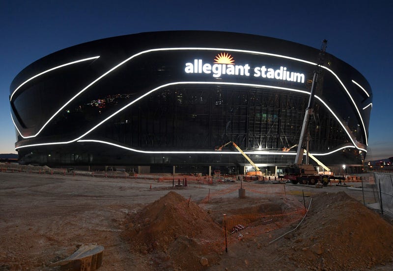 An under-construction look at Allegiant Stadium