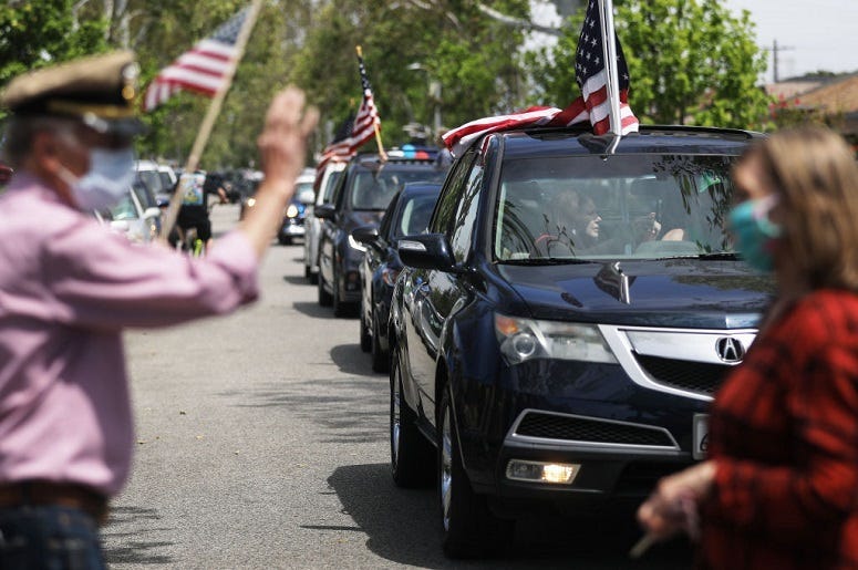 Drive-By Birthday Held For WWII Vet Turning 105 Years Old