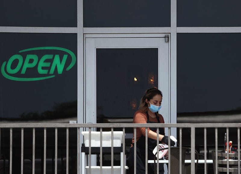 Restaurant open face mask