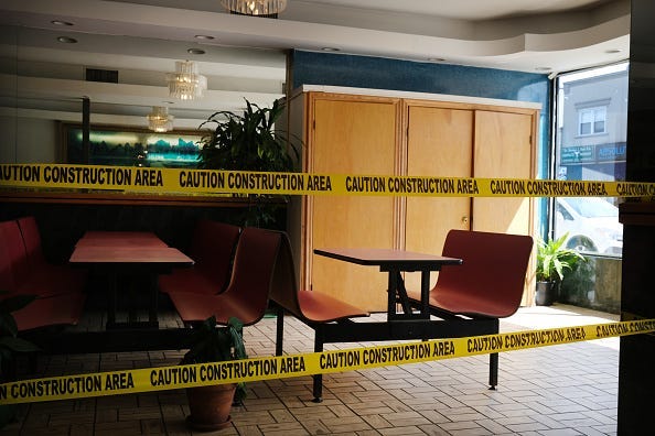 Coronavirus restaurant