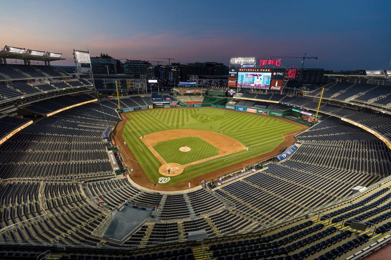 Una vista general del Nationals Park el 18 de julio de 2020 en Washington, DC. 