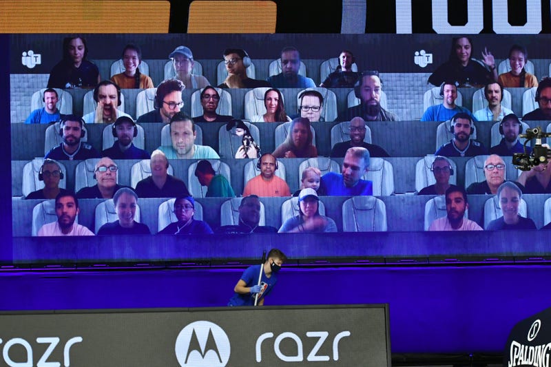 Virtual NBA fans