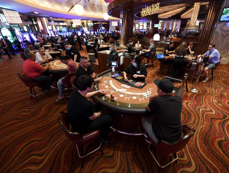 Red Rock Casino floor on 6-4-20