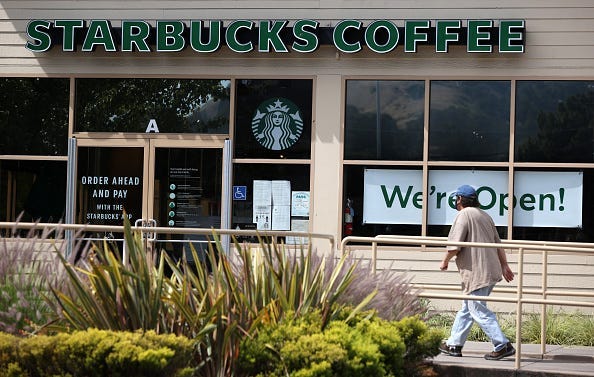 Starbucks bringing back free coffee for essential workers