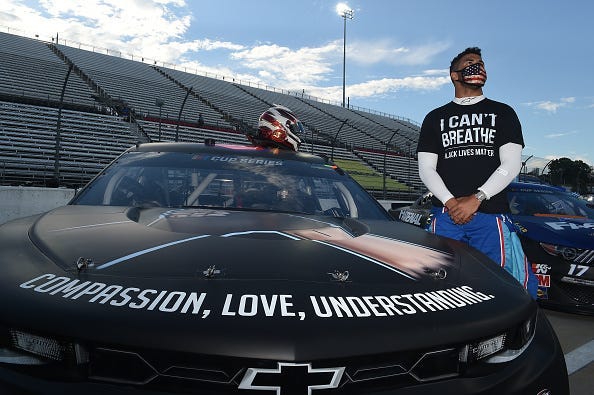 Bubba Wallace Jr. is the only black driver in the NASCAR Cup Series right now.