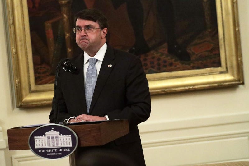 U.S. Veterans Affairs Secretary Robert Wilkie speaks during an East Room event to announce the “PREVENTS Task Force” at the White House June 17, 2020 in Washington, DC.