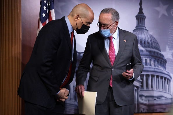 Chuck Schumer and Cory Booker