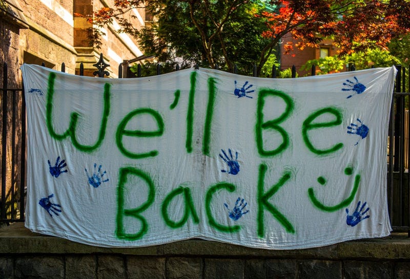 Sign outside school