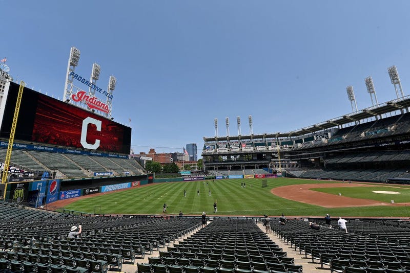 CLEVELAND, OHIO - JULY 06: Progressive Field during summer workouts on July 06, 2020 in Cleveland, Ohio. (Photo by Jason Miller/Getty Images)