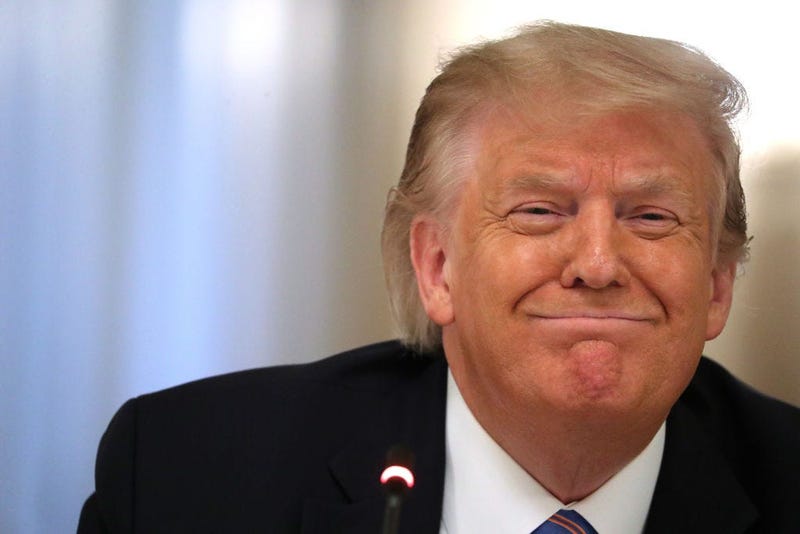 Smiling Donald Trump