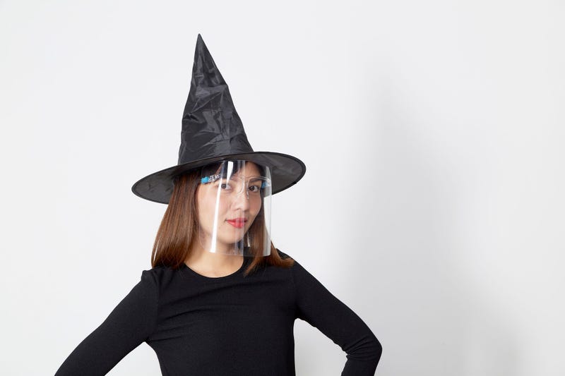 costume with face shield