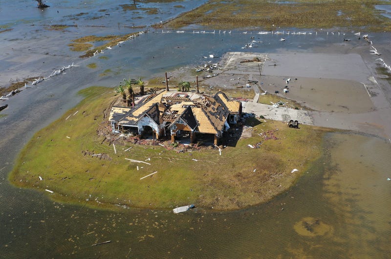 Home smashed: For this homeowner, Hurricane Laura was strike three.