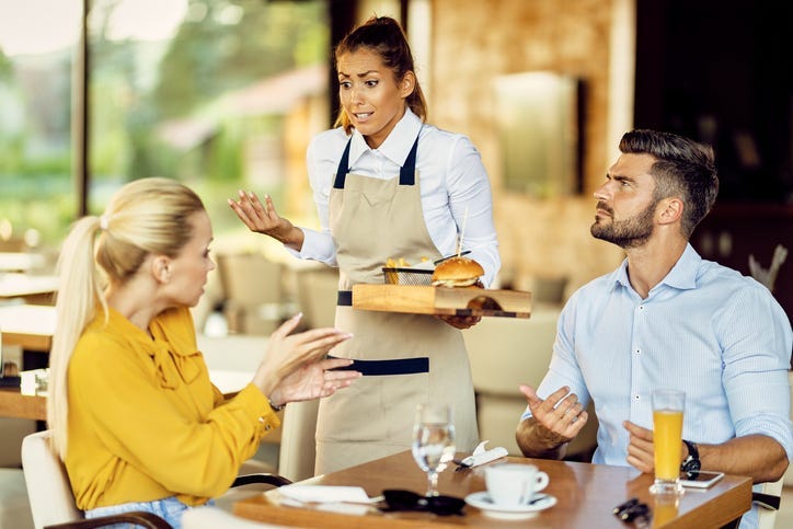 restaurant arguement