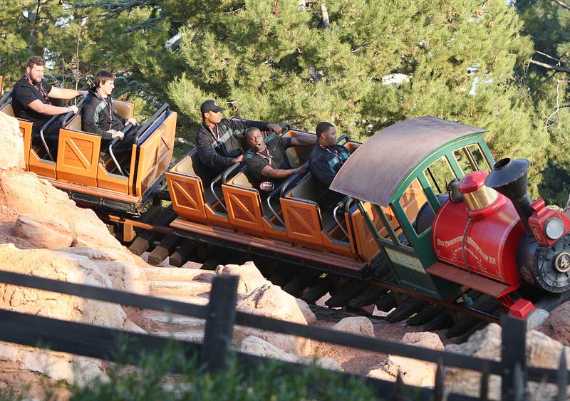 Disneyland's Big Thunder Mountain Railroad