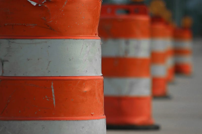 Road Work Barrels 