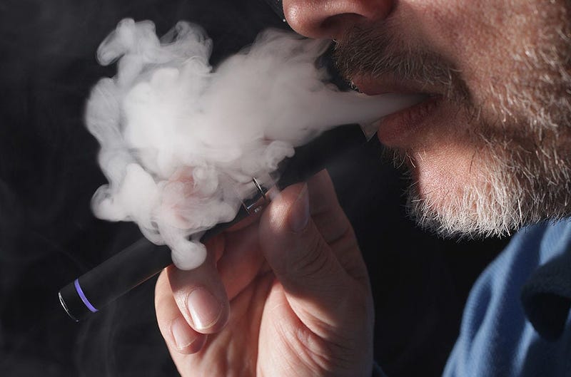 man vaping