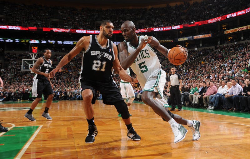 Tim Duncan and Kevin Garnett
